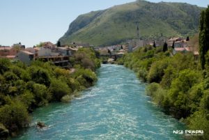 Mostar rzeka Neretwa