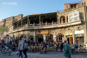 Irbil bazar cytadela kawiarnia Kurdystan